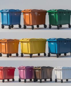 Indigo 550 liter wheelie bin