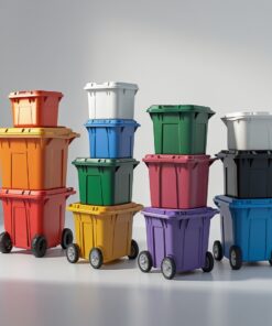 770 liter yellow wheelie bin