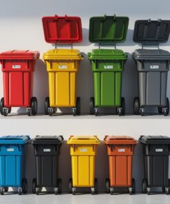 770 liter blue wheelie bin