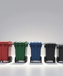 770 liter indigo wheelie bin