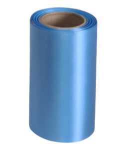 SFS Light Blue Satin Ribbon -100mm x 10m
