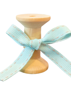 No 208 – Aqua & Vintage Pink Saddle Stitch 10mm