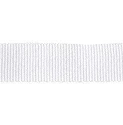 Petersham Ribbon – Solid White – 15mm x 20m roll