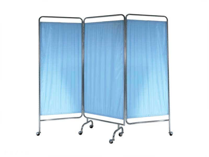Mobile Bed Screen 3 Fold With Curtains Fs 5605 S