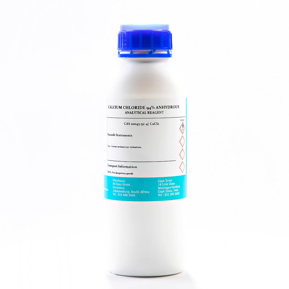 Calcium Chloride Ahnydrous 94% Powder AR – 500g