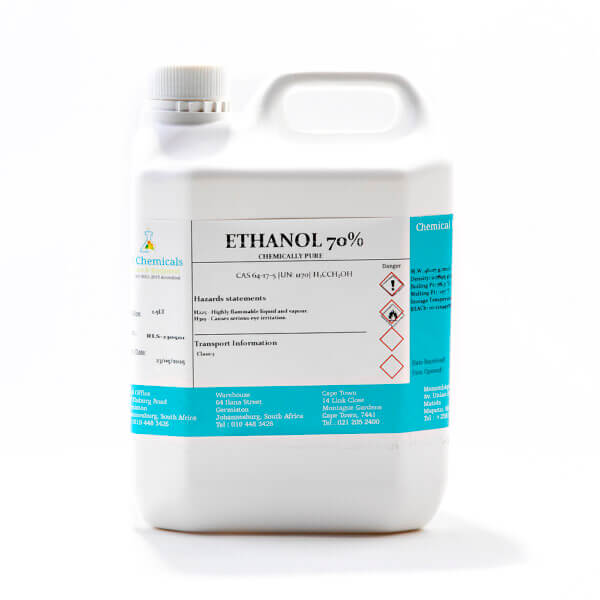 Ethanol 70% CP Plastic Bottle – 2,5l