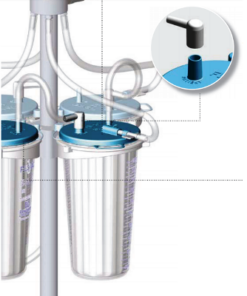 Lid Connector Surgical Suction Flovac 5’s