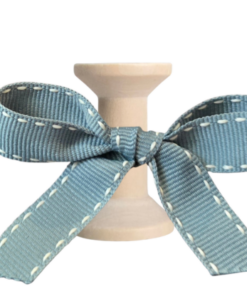 No 226 – Duck Egg Blue with White Stitch 15mm