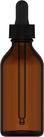 Dropper Bottles Amber Glass Black Lids
