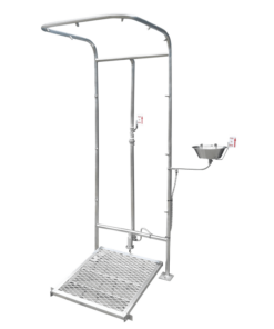 Double Combo Operated Safety Shower