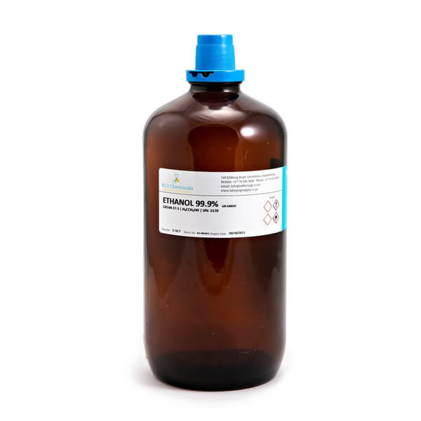 Ethanol 70% CP Glass Bottle – 2,5l