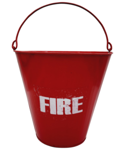 Flat Bottom Steel Fire Bucket