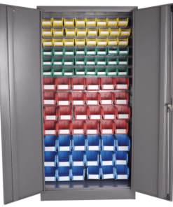 Louvre Panel & Linbin ® Storage Bin Cabinet Kit 1