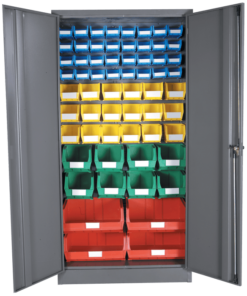 Louvre Panel & Linbin ® Storage Bin Cabinet Kit 2