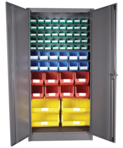 Louvre Panel & Linbin ® Storage Bin Cabinet Kit 3