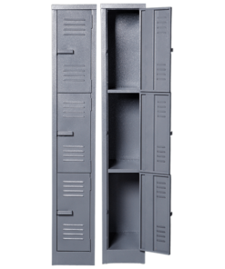 Solid Steel Locker Three Tier