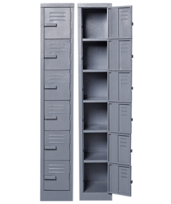 Solid Steel Locker Six Tier
