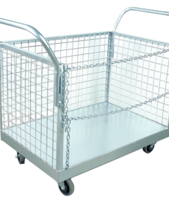 3 Sided Mesh Box Trolley