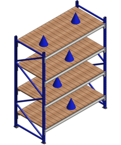 Racking – Timber Shelves 4 Levels