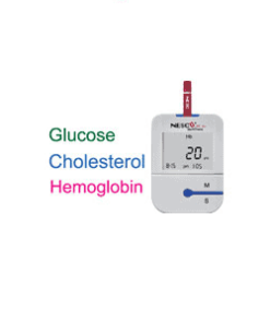Inexpensive 3 in 1 Multimeter – Hb glucose and cholesterol