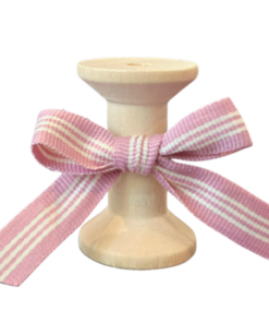 No 161 – D.Pink and Lt. Cream Stripes 12mm