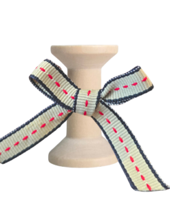 No 004 – Navy, Stone, Red Stitch 10mm