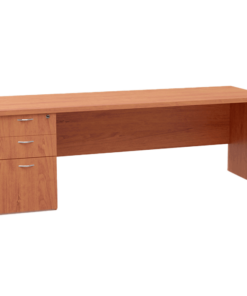 Office Desk with 2 Drawer Deep Filier Pedestal