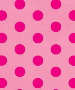 Pink & Cerise Dot Giftwrap (50m x 50cm Roll)