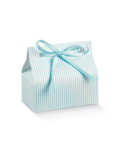 Favour Box – Blue Stripe 70 x 40 x 30mm