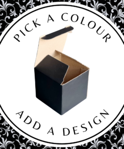 Design Cube Box (S) – Black Kraft 110 x 110 x 110mm