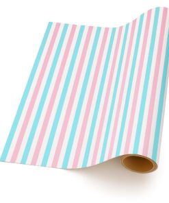 Thin Stripe – Pink & Blue (50m x 50cm Roll)