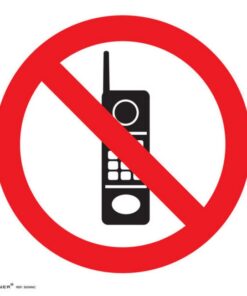 ABS Signage - No Cell Phones - 150 x 150mm - SIGNNC