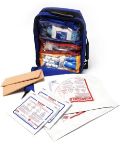 First Aid Kit - 1st Responder - Comprehensive - 95 Items in Junior Backpack - 34 x 17 x 47 cm - FAK5049
