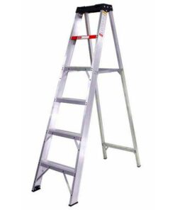 Stepladder - Industrial Heavy Duty A-Frame Aluminium - 14 Steps - 4.2m - LAS14