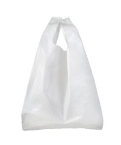 White Plastic Carrier Bags - 30 Micron - Mini 200 - 46 x 10 cm - Pack of 1000 - 2G_PLCAMI30
