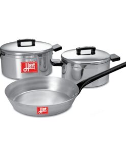 Pots and Frying Pan Combination - 5 Piece - Hart J7 Starter Set - Aluminium - 175mm and 200mm Pots - 230mm Pan - 700074