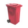 Wheelie Bin - SABS Approved - 240L - Red - Pack of 12 - Wheelie Bin 240L-red
