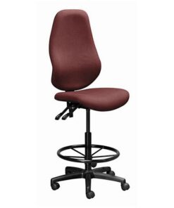 Draughtsman Chair - Swivel and Tilt - Wheels - 123 x 50 x 56 cm - SE025-burgundy