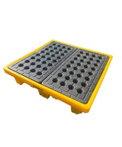 Poly Spill Pallet - 4 Drum Capacity - Polyethylene - 135 x 135 x 30 cm - SPP104