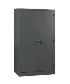 Steel Stationery Cupboard - Metal Storage Cabinet - 4 Shelves - Economy - Grey - 180 x 90 x 35 cm - SC350HG-grey