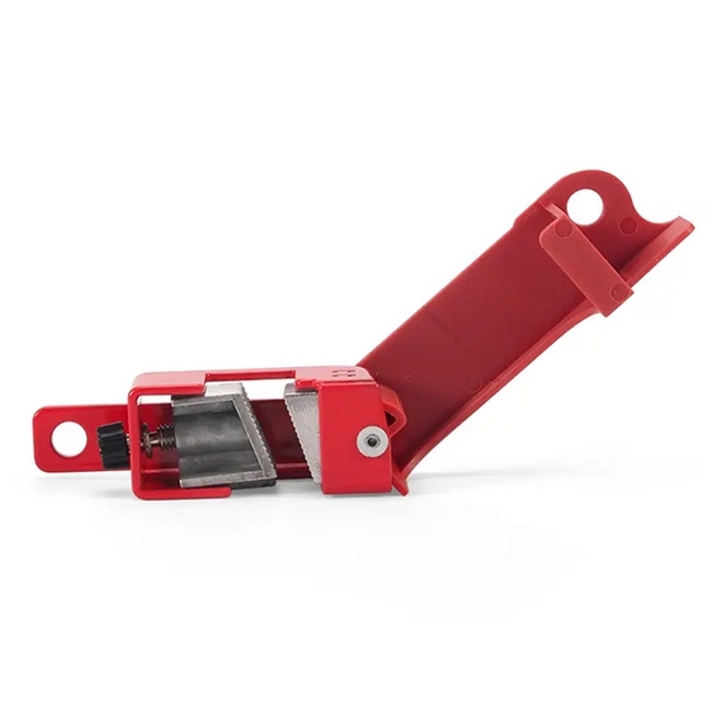Lockout Circuit Breaker - Grip Tight - Medium - Steel - Red - 9 x 4.5 x 2cm