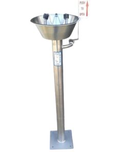 Eyewash Safety Station - Hand Operated - Stand Alone - 30 x 30 x 110 cm