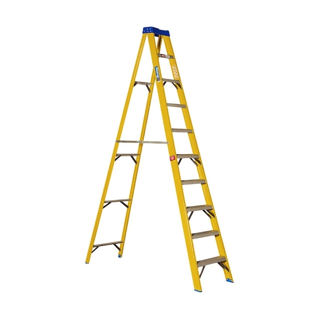 Partial Fibreglass Step Ladder - Single Sided - Industrial - 14 Steps - 4.2m
