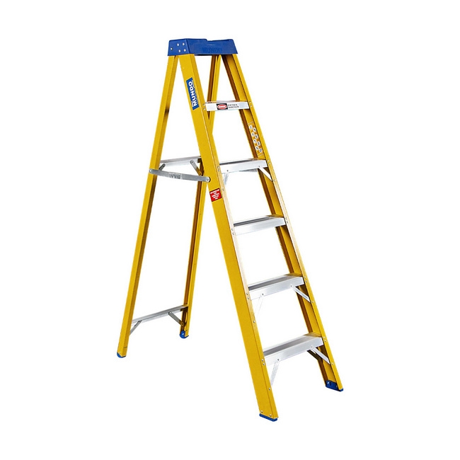 Partial Fibreglass Step Ladder - Single Sided - Industrial - 6 Steps - 1.8m
