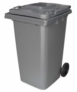 240L Wheelie Bin - 2 Wheel - Plastic - Grey