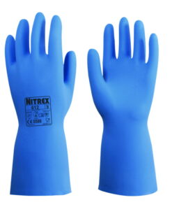 Chemical protective gloves Nitrex 612 XS (6) nitrile, blue, pack of 10 pair