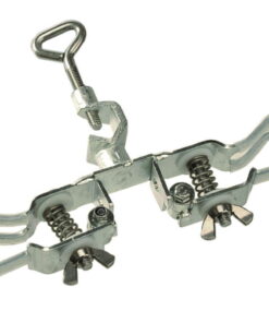 BOCHEM Burette Clamp, Steel Electroplated D=20mm, Fingers with Silicone Coat, for 2 Burettes