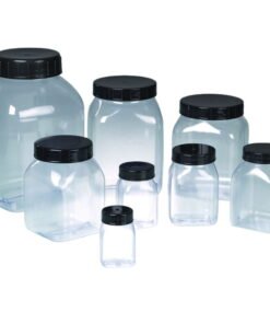 Bürkle Weithalsdose Vierkant 100 ml, PVC, mit Verschluss