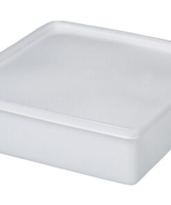 Bürkle All-Purpose Can Square, 2000 ml, Suitable for Freezing, 208x208x64 mm, PE Transparent