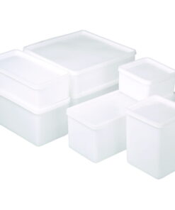 Bürkle All-Purpose Can Square, 1500 ml, Suitable for Freezing, 207x103x95 mm, PE-Transparent